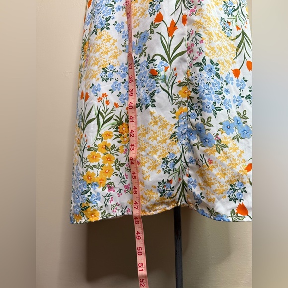 Mary & Mo Floral Short Sleeve Empire Waist Dress Size XL - Picture 6 of 8